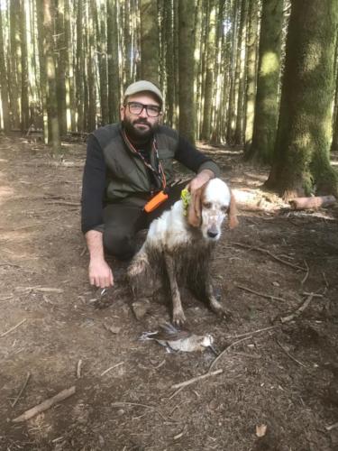 Pepa delle Querce Merizie,prop.Fazzolari A.grandiosa beccacciaia per la gioia del suo amico Antonio